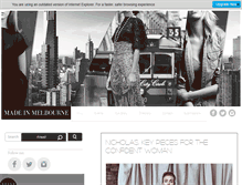 Tablet Screenshot of madeinmelbournefashion.com.au